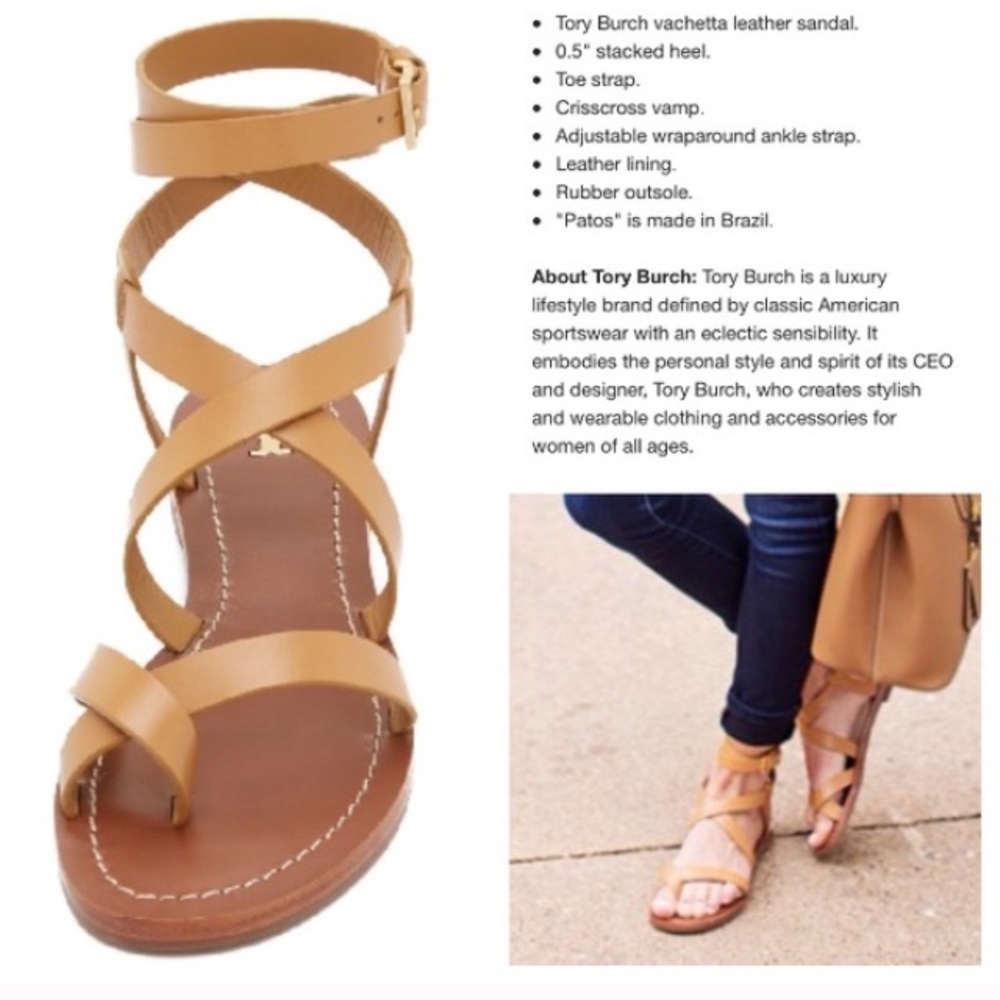 Tory Burch Patos Sandals Size 9